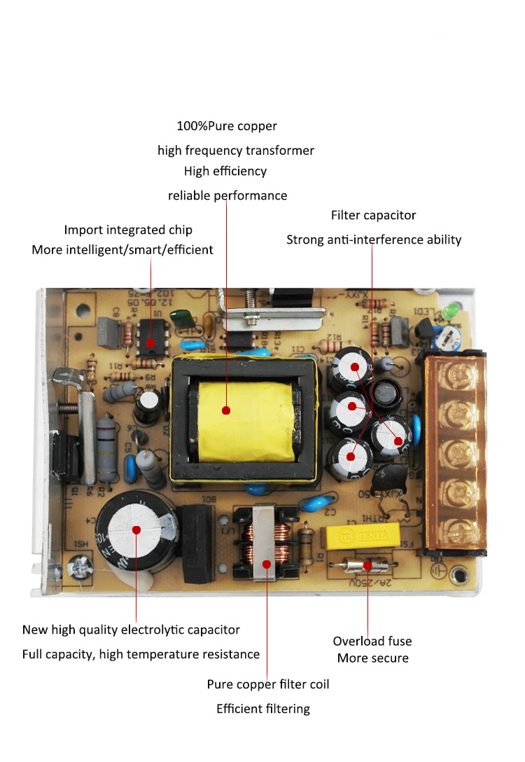 Components for LED power supply